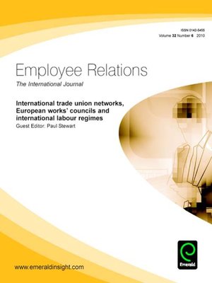cover image of Employee Relations, Volume 32, Issue 6